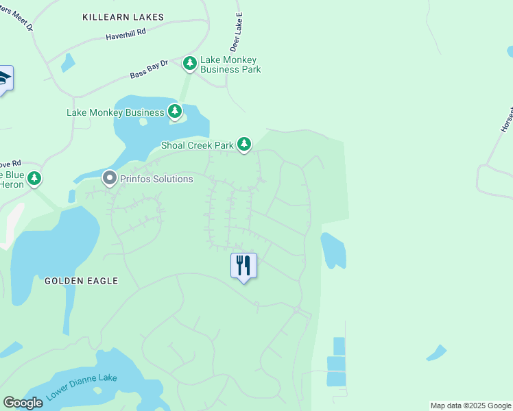 map of restaurants, bars, coffee shops, grocery stores, and more near 3200 Pablo Creek Way in Tallahassee