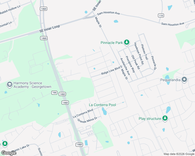 map of restaurants, bars, coffee shops, grocery stores, and more near 342 Planters Lane in Georgetown