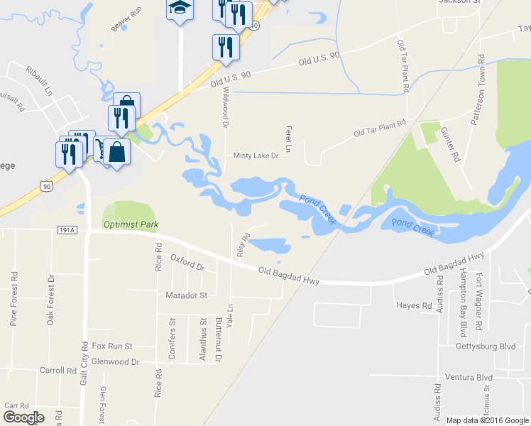 map of restaurants, bars, coffee shops, grocery stores, and more near 4617 Riley Road in Milton