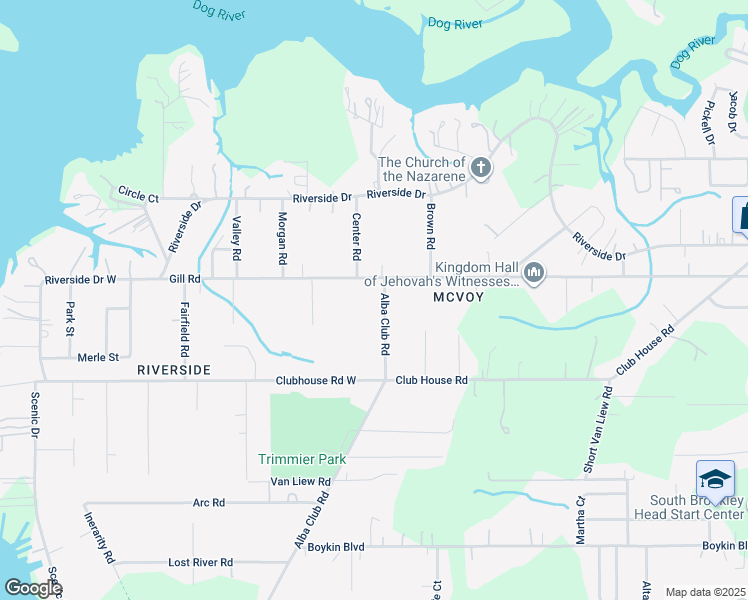 map of restaurants, bars, coffee shops, grocery stores, and more near 3312 Alba Club Road in Mobile