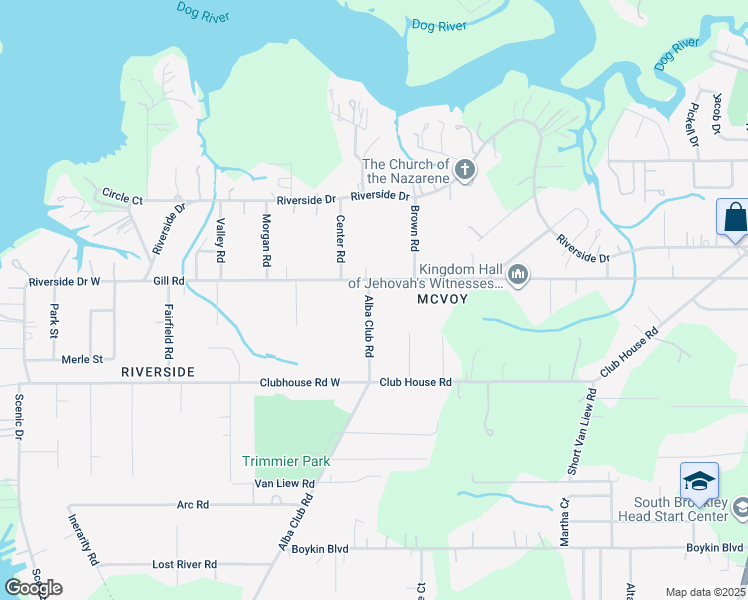 map of restaurants, bars, coffee shops, grocery stores, and more near 3311 Alba Club Road in Mobile