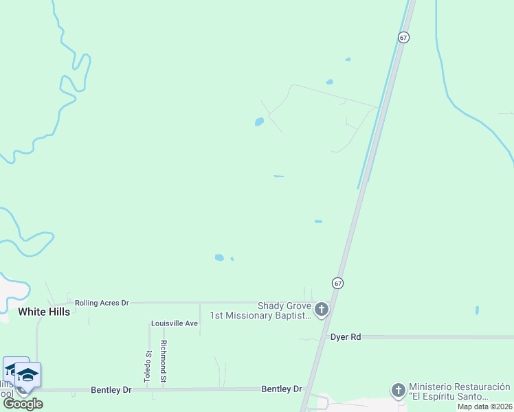 map of restaurants, bars, coffee shops, grocery stores, and more near in Baker