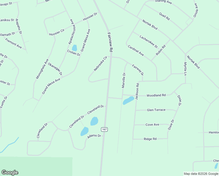 map of restaurants, bars, coffee shops, grocery stores, and more near 508-518 Fairview Road in Marianna