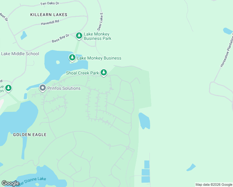 map of restaurants, bars, coffee shops, grocery stores, and more near 9698 Prestancia Way in Tallahassee