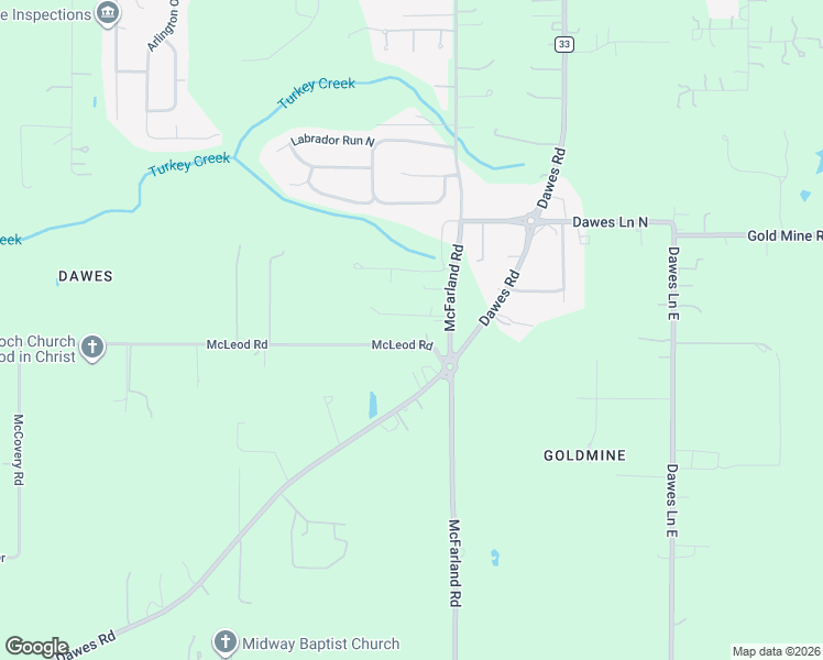map of restaurants, bars, coffee shops, grocery stores, and more near 4138 B McFarland Road in Mobile