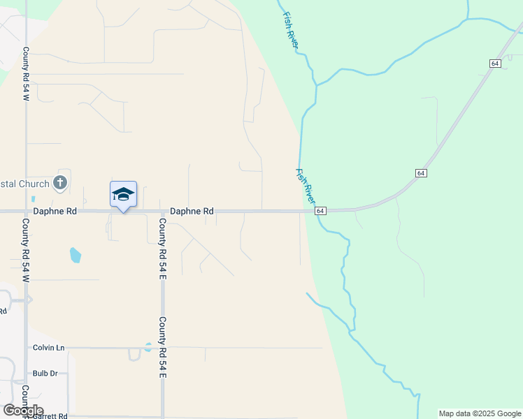 map of restaurants, bars, coffee shops, grocery stores, and more near 11863-11935 Daphne Road in Daphne