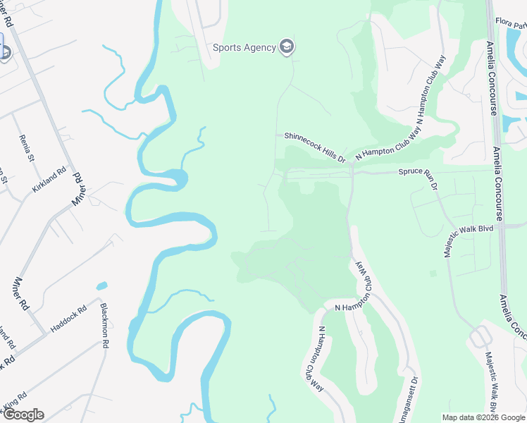 map of restaurants, bars, coffee shops, grocery stores, and more near 85120 Bostick Wood Drive in Fernandina Beach