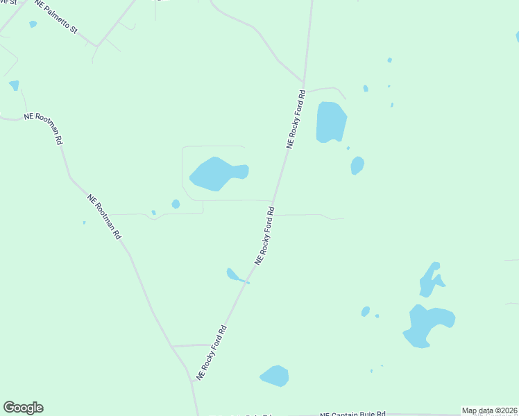 map of restaurants, bars, coffee shops, grocery stores, and more near 9683 Northeast Rocky Ford Road in Pinetta