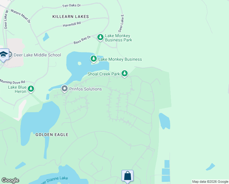 map of restaurants, bars, coffee shops, grocery stores, and more near 2869 Royal Isle Drive in Tallahassee