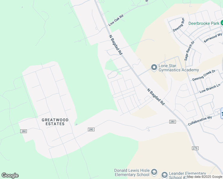 map of restaurants, bars, coffee shops, grocery stores, and more near in Leander