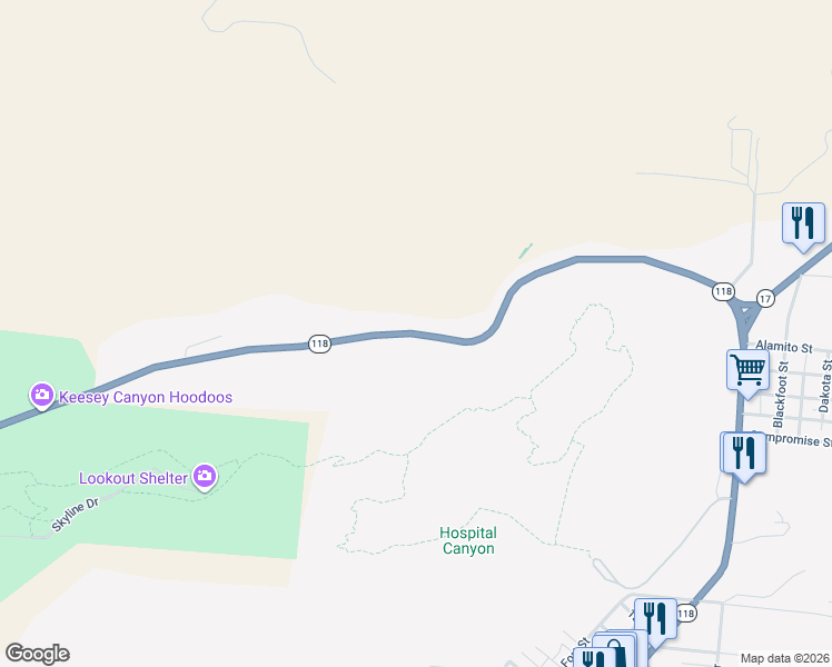 map of restaurants, bars, coffee shops, grocery stores, and more near in Fort Davis