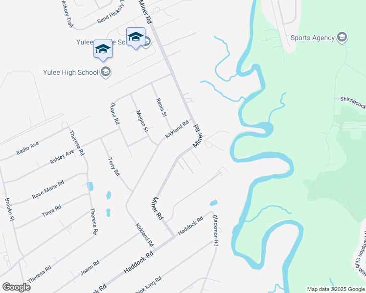 map of restaurants, bars, coffee shops, grocery stores, and more near 85189 Miner Road in Yulee