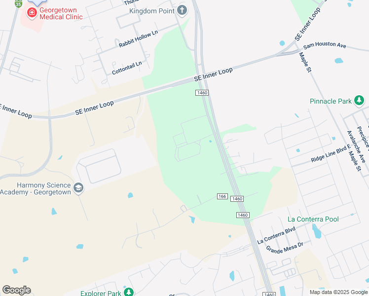 map of restaurants, bars, coffee shops, grocery stores, and more near 2000 Farm to Market Road 1460 in Georgetown