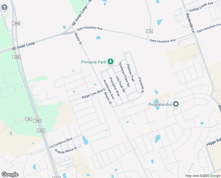 map of restaurants, bars, coffee shops, grocery stores, and more near 304 Avalanche Avenue in Georgetown