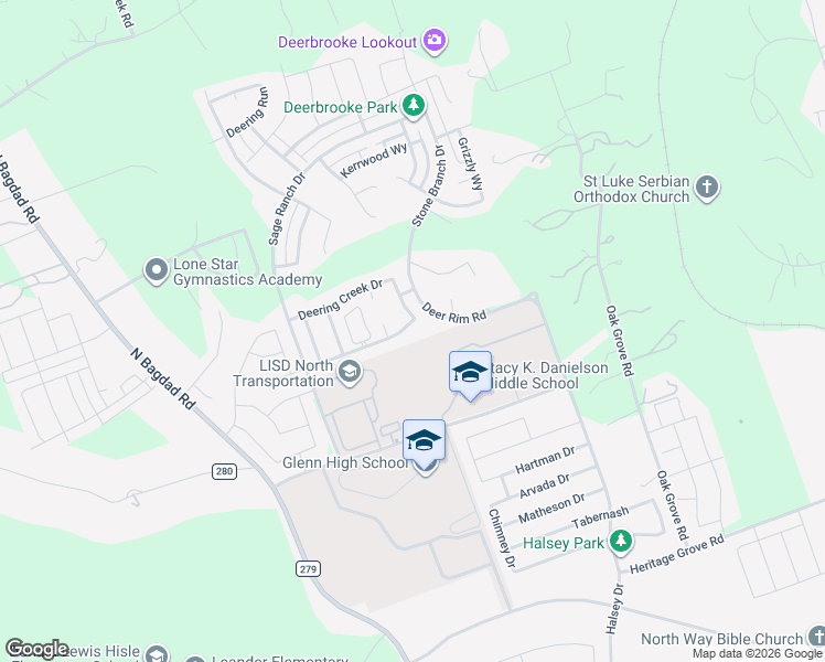 map of restaurants, bars, coffee shops, grocery stores, and more near 1204 Low Branch Lane in Leander