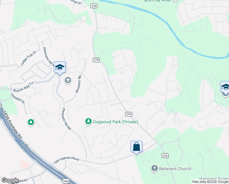 map of restaurants, bars, coffee shops, grocery stores, and more near 858 County Road 270 in Leander
