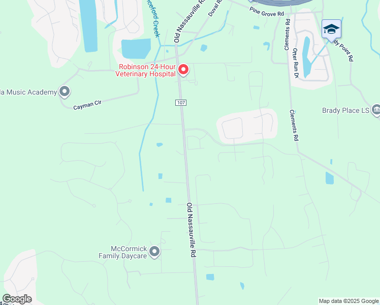 map of restaurants, bars, coffee shops, grocery stores, and more near 95138 Woodbridge Parkway in Fernandina Beach