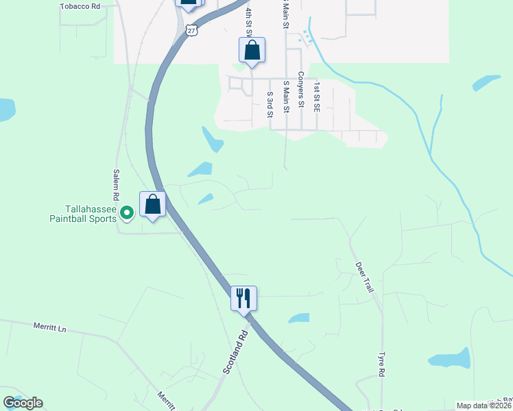 map of restaurants, bars, coffee shops, grocery stores, and more near 108 Eastern Way in Havana