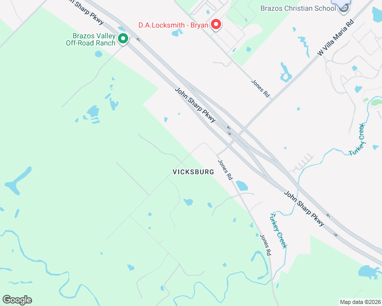 map of restaurants, bars, coffee shops, grocery stores, and more near 5798 Foster Road in Bryan