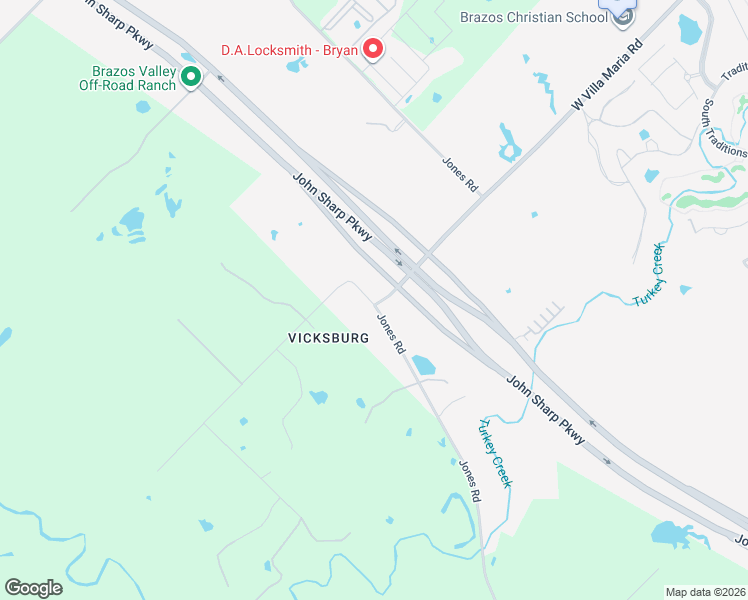 map of restaurants, bars, coffee shops, grocery stores, and more near 5600-5798 Foster Road in Bryan