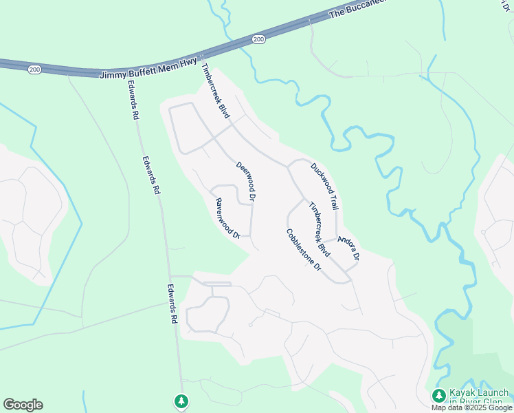 map of restaurants, bars, coffee shops, grocery stores, and more near 76273 Deerwood Drive in Yulee