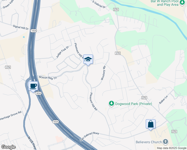 map of restaurants, bars, coffee shops, grocery stores, and more near 183A 183a Toll Road in Leander