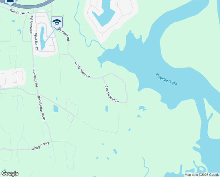 map of restaurants, bars, coffee shops, grocery stores, and more near 95224 Shell Midden Lane in Fernandina Beach