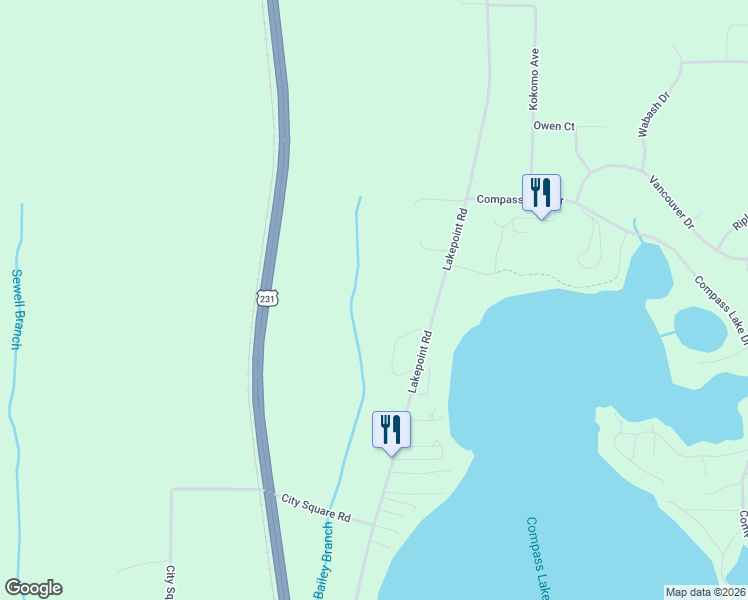 map of restaurants, bars, coffee shops, grocery stores, and more near in Round Lake