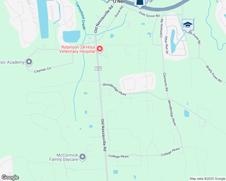 map of restaurants, bars, coffee shops, grocery stores, and more near 95144 Woodbridge Parkway in Fernandina Beach