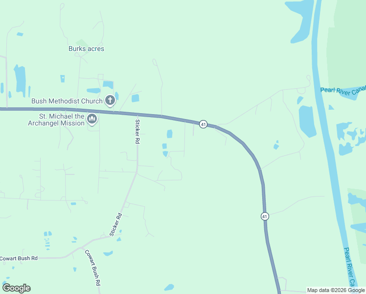 map of restaurants, bars, coffee shops, grocery stores, and more near 81054 L Crawford Road in Bush