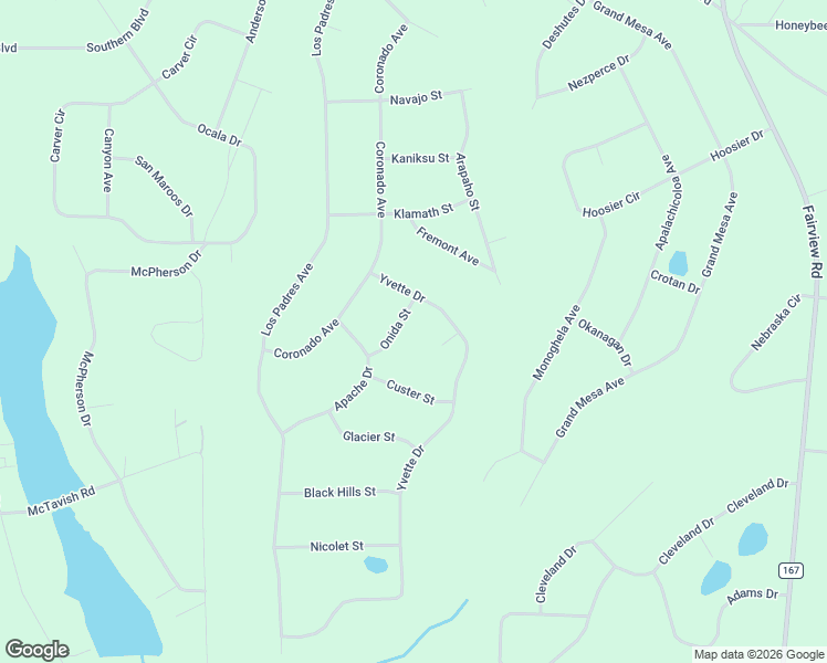 map of restaurants, bars, coffee shops, grocery stores, and more near 500-568 Onida Street in Alford