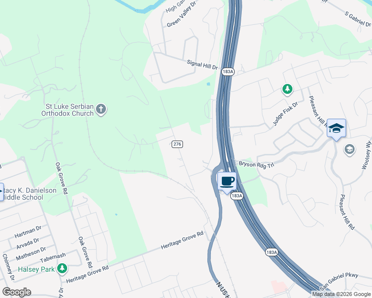 map of restaurants, bars, coffee shops, grocery stores, and more near 2121 Fairway Road in Leander