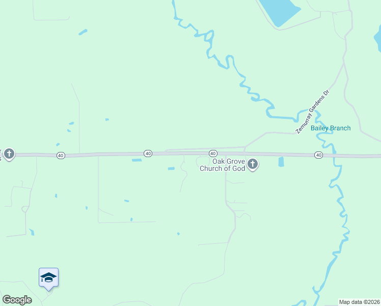 map of restaurants, bars, coffee shops, grocery stores, and more near Louisiana 40 in Loranger