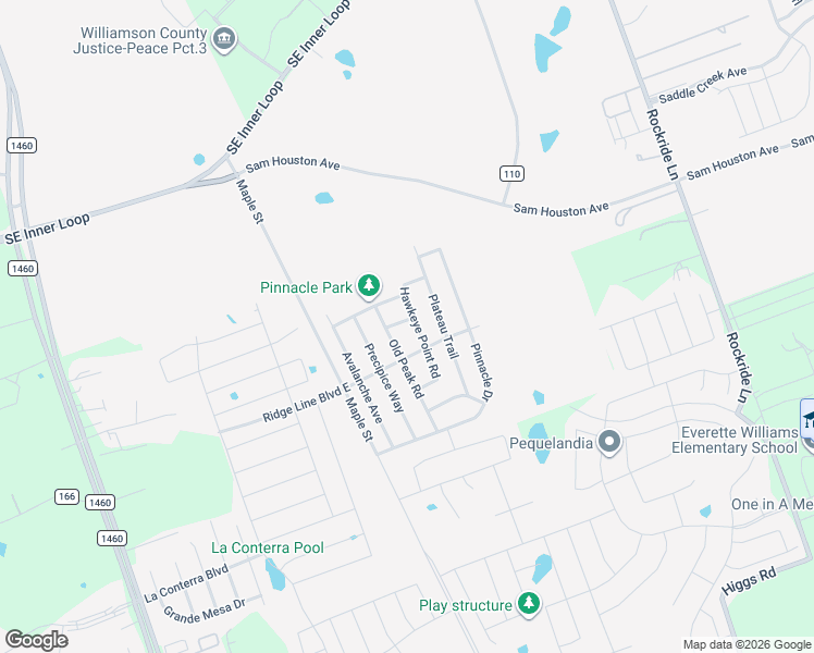 map of restaurants, bars, coffee shops, grocery stores, and more near 311 Old Peak Road in Georgetown