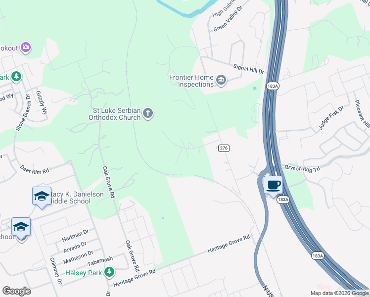 map of restaurants, bars, coffee shops, grocery stores, and more near 203 Amandas Way in Leander