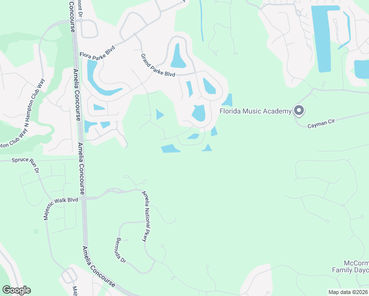 map of restaurants, bars, coffee shops, grocery stores, and more near 33100 Prairie Parke Place in Fernandina Beach
