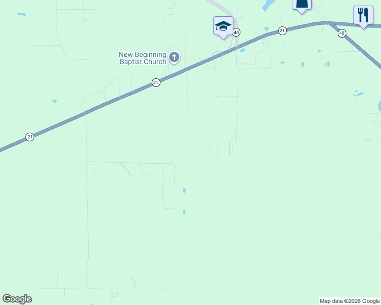 map of restaurants, bars, coffee shops, grocery stores, and more near 81100 Daisy Drive in Bush