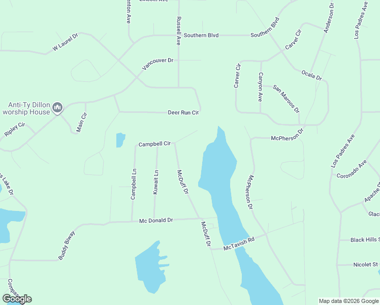 map of restaurants, bars, coffee shops, grocery stores, and more near 2887 Drury Lane in Alford