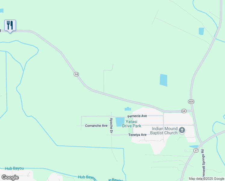 map of restaurants, bars, coffee shops, grocery stores, and more near 16080 Greenwell Spring Pt Hudso Road in Central