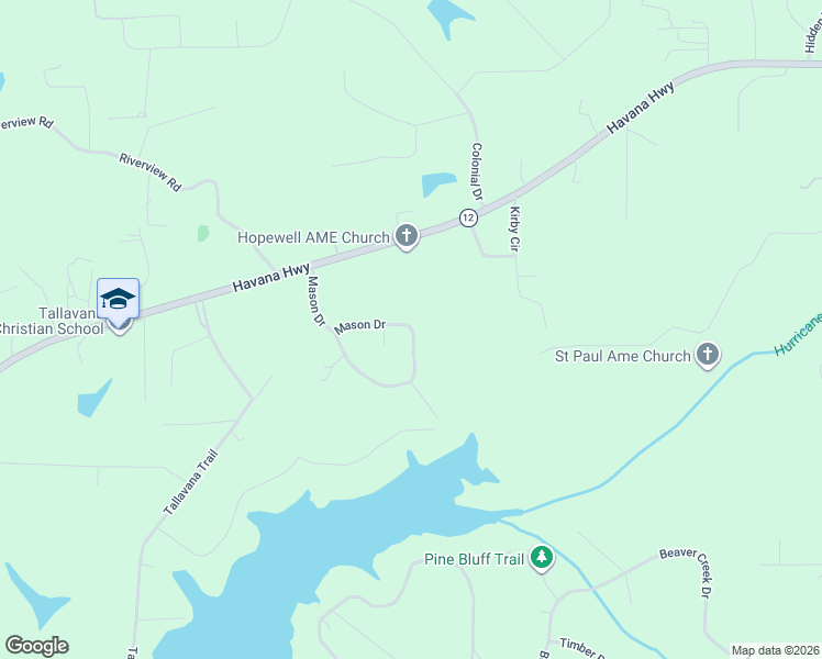 map of restaurants, bars, coffee shops, grocery stores, and more near 564 Mason Drive in Havana