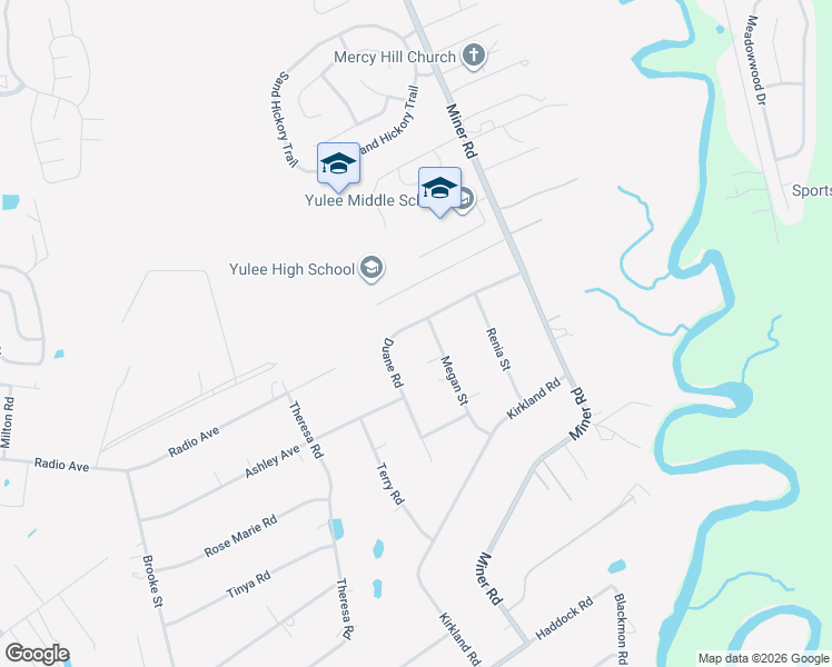 map of restaurants, bars, coffee shops, grocery stores, and more near 85267 Megan Street in Yulee