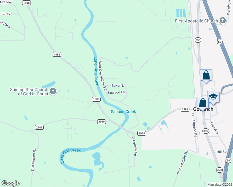 map of restaurants, bars, coffee shops, grocery stores, and more near in Goodrich