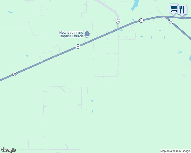 map of restaurants, bars, coffee shops, grocery stores, and more near 81100 Daisy Drive in Bush