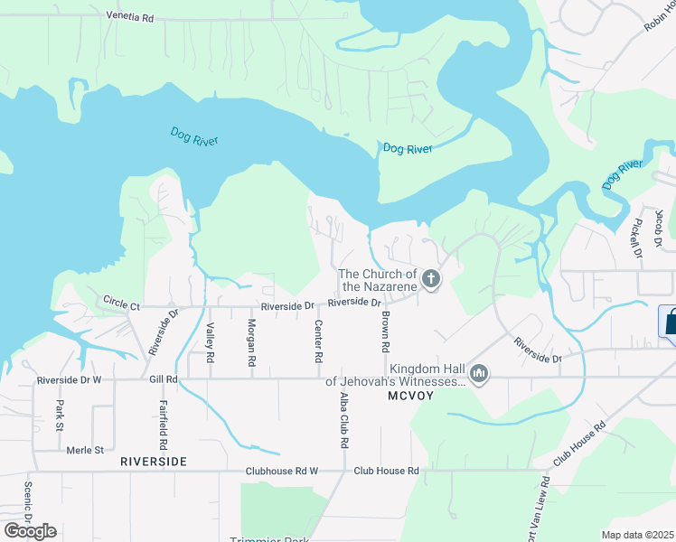 map of restaurants, bars, coffee shops, grocery stores, and more near 2443 Eloong Drive in Mobile