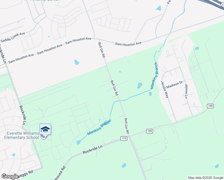 map of restaurants, bars, coffee shops, grocery stores, and more near 2900 Bell Gin Road in Georgetown