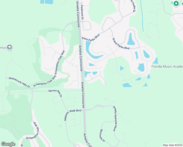 map of restaurants, bars, coffee shops, grocery stores, and more near 84046 Avriett Way in Fernandina Beach
