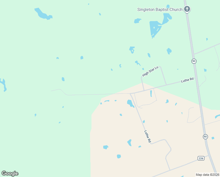 map of restaurants, bars, coffee shops, grocery stores, and more near 3634 Luthe Road in Bedias