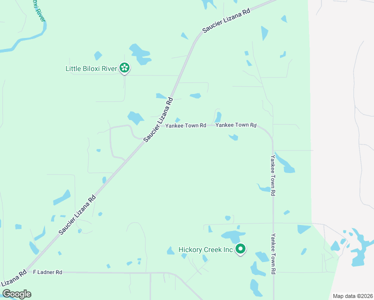 map of restaurants, bars, coffee shops, grocery stores, and more near 22315-22473 Yankee Town Road in Saucier