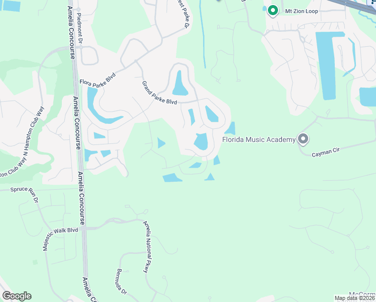 map of restaurants, bars, coffee shops, grocery stores, and more near 33026 Prairie Parke Place in Fernandina Beach