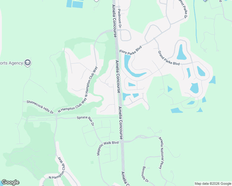 map of restaurants, bars, coffee shops, grocery stores, and more near 96081 Long Beach Drive in Fernandina Beach